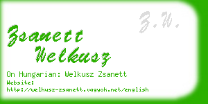 zsanett welkusz business card